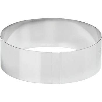 Кольцо кондитерское; сталь нерж.; D=140,H=45мм; металлич.