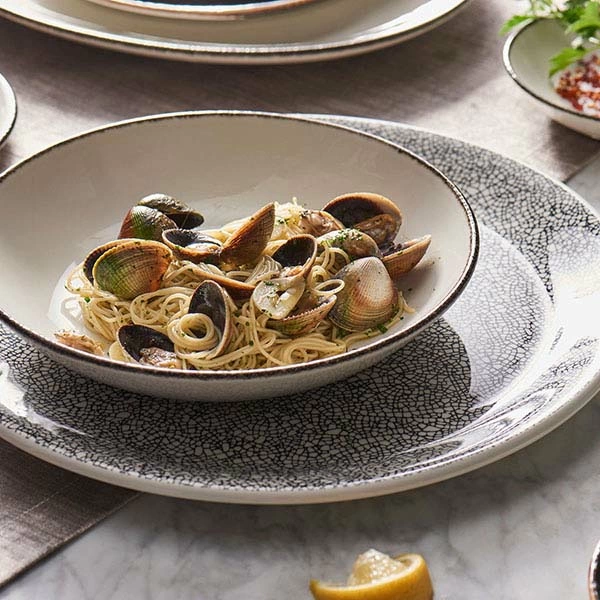 Тарелка мелкая «Чакоул дэпл»; фарфор; D=25.5см; белый