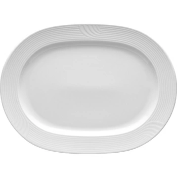 Блюдо овал. «Карат»; фарфор; L=29.5,B=22.5см; белый