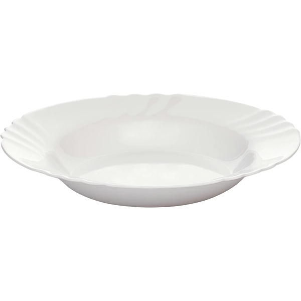 Тарелка глубокая «Эбро»; стекло; 500мл; D=23.5,H=3см; белый