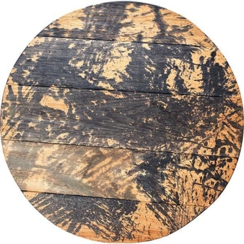 Доска для подачи круглая б/ручки; дуб; D=450,H=40мм; черный