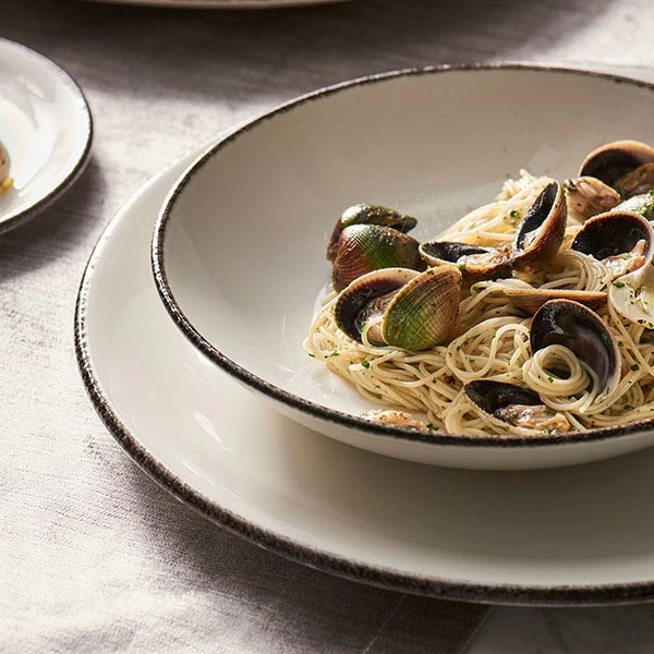 Тарелка мелкая «Чакоул дэпл»; фарфор; D=25.5см; белый