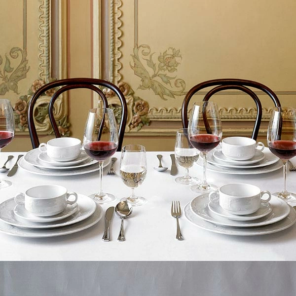 Тарелка мелкая «Моцарт»; фарфор; D=25,H=2см; белый