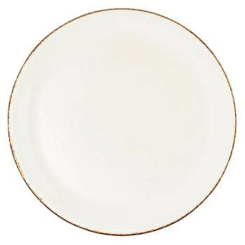 Тарелка мелкая «Браун дэппл»; фарфор; D=30,H=2см; белый,коричнев.