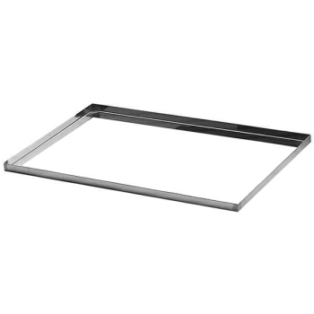 Противень; сталь нерж.; H=2,L=60,B=40см; металлич.