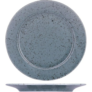 Тарелка мелкая «Лайфстиль»; фарфор; D=20,H=1.5см; мятно-бирюз.