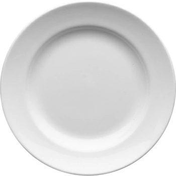 Тарелка мелкая «Монако Вайт»; фарфор; D=20.5,H=2.5см; белый