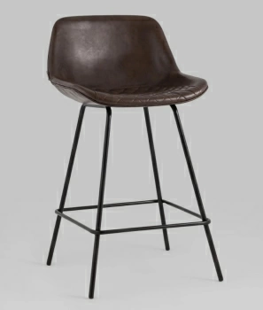 Стул полубарный Деймон экокожа коричневый