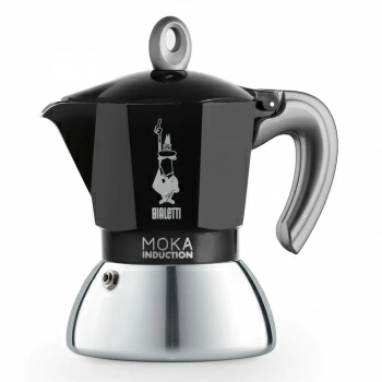Гейзерная кофеварка Bialetti Moka Induction черный 4 порции