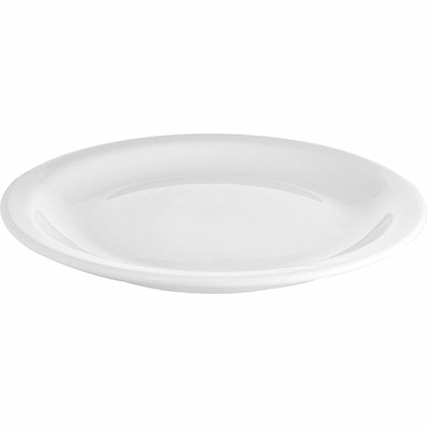 Тарелка мелкая «Америка»; фарфор; D=21,H=2.2см; белый