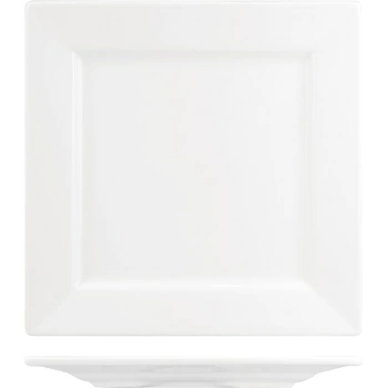 Тарелка квадратная «Кунстверк»; фарфор; H=2.5,L=27,B=27см; белый