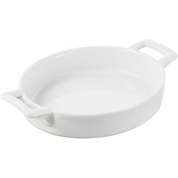 Сковорода порц. «Бель Кузин»; фарфор; 250мл; H=3,L=18,B=13см; белый