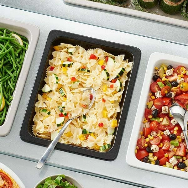 Гастроемкость; фарфор; 3л; H=6.5,L=32,B=26.5см; белый