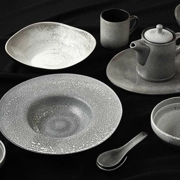 Салатник «Млечный путь»; фарфор; 300мл; D=13см; черный