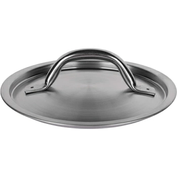 Крышка; сталь нерж.; D=14,H=4см; металлич.