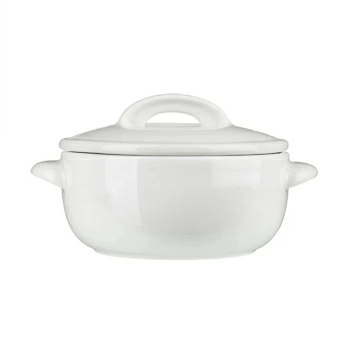 Горшок для запекания Белая Классический 350 мл фарфор