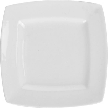 Тарелка квадратная «Мини Пати»; фарфор; H=2,L=12,B=12см; белый