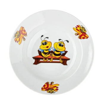 Тарелка Пчелы Д=200 мм фарфор