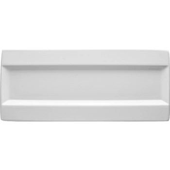 Блюдо прямоуг. «Фрейм»; фарфор; L=35.5,B=15.3см; белый