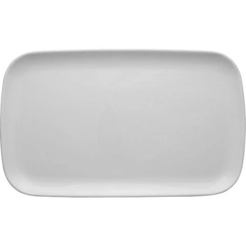 Блюдо прямоугольное «Скандиа»; фарфор; H=2.2,L=36.3,B=21.7см; белый