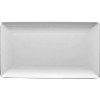Блюдо прямоугольное «Тэйст вайт»; фарфор; H=2,L=33,B=19см; белый