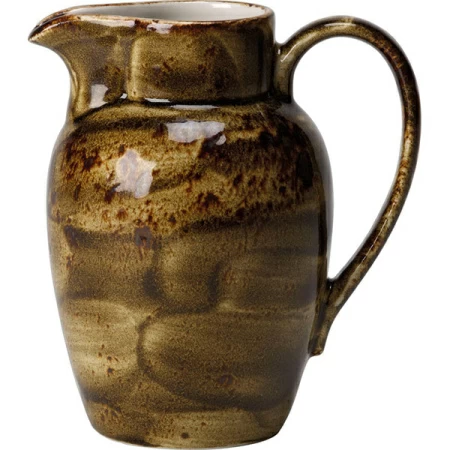 Кувшин «Крафт»; фарфор; 0.6л; D=95,H=147,L=134мм; коричневый