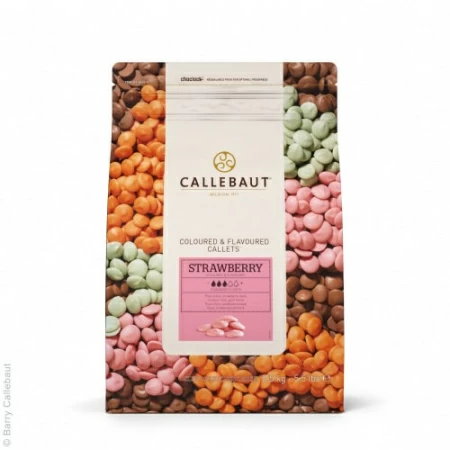 Розовый шоколад Barry Callebaut со вкусом клубники 2.5 кг