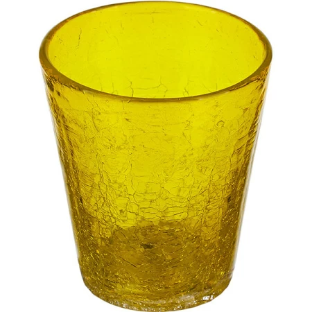 Стакан «Колорс»; стекло; 310мл; D=9,H=10см; желт.
