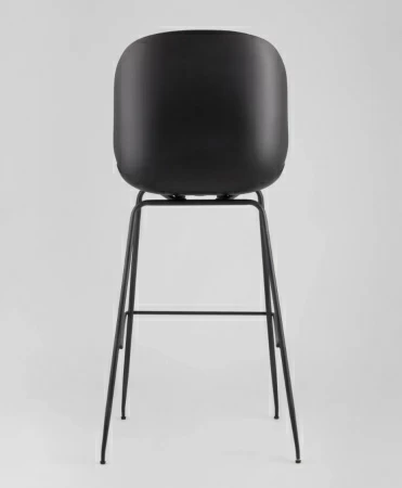 Стул барный Beetle PU со спинкой серый