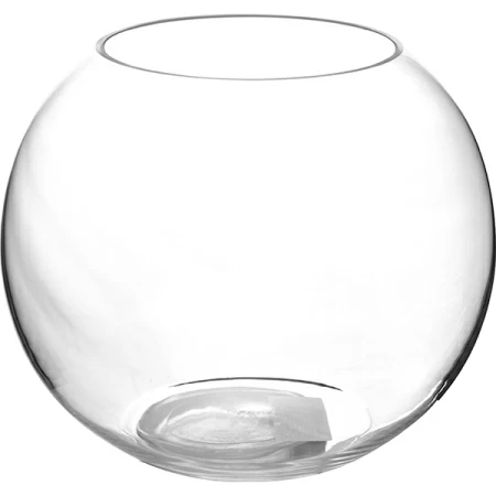 Ваза-шар; стекло; 12л; D=30,H=24,B=19см; прозр.