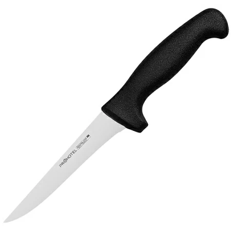 Нож для обвалки мяса «Проотель»; сталь нерж.,пластик; L=285/145,B=20мм; металлич.