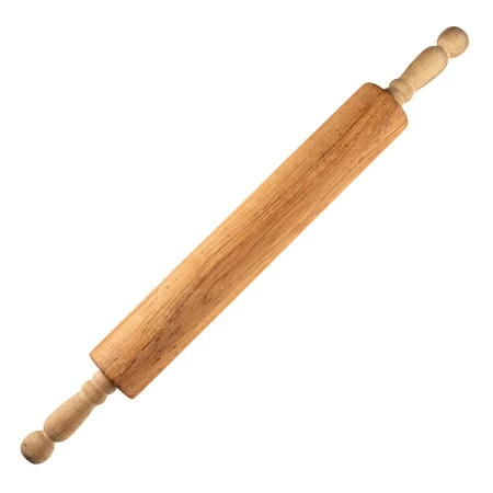 Скалка с вращ.ручкой; бук; D=5,L=60/40см; св. дерево