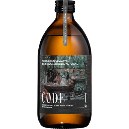 Кордиал C.O.D.E Апельсин Фукумото-Французская Ваниль-Соль 0,5л