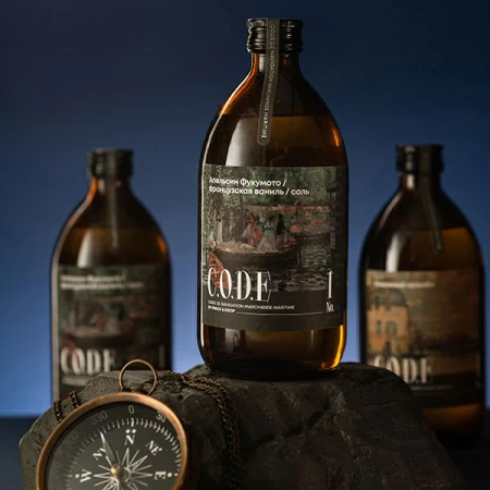 Кордиал C.O.D.E Апельсин Фукумото-Французская Ваниль-Соль 0,5л