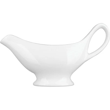 Соусник «Кунстверк»; фарфор; 80мл; H=8.5,L=15,B=4.5см; белый