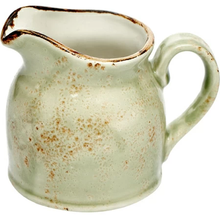Молочник «Крафт»; фарфор; 185мл; D=7,H=8,L=10см; зелен.