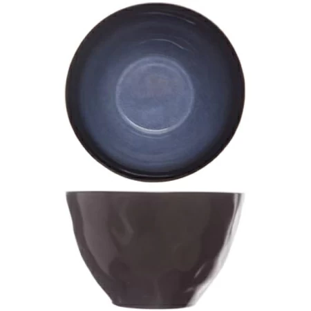 Салатник; керамика; D=15.5,H=9.5см; синий,черный