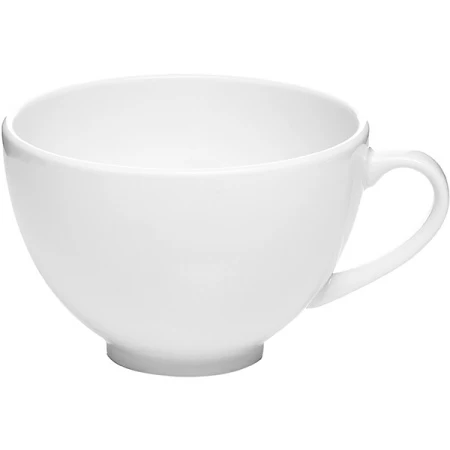 Чашка чайная «Монако Вайт»; фарфор; 355мл; D=10,H=7.5,L=13см; белый