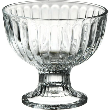 Креманка «Бистро»; стекло; 250мл; D=123/70,H=103,L=40мм; прозр.