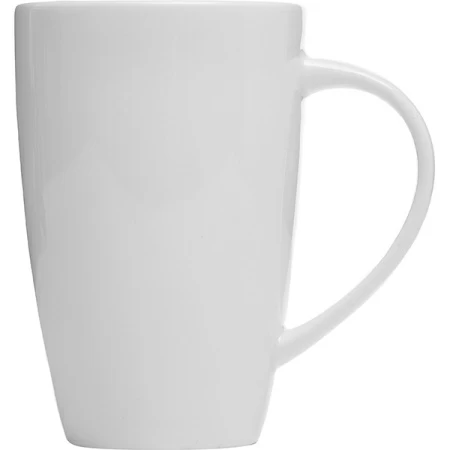 Кружка «Монако Вайт»; фарфор; 340мл; D=8,H=11.5,L=11см; белый