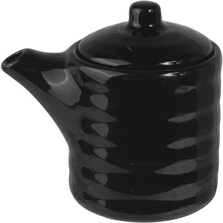 Соусник-бутылка «Кунстверк»; фарфор; 150мл; D=6.5,H=8.9см; черный
