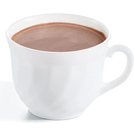 Чашка чайная «Трианон»; стекло; 280мл; D=9,H=7.5,L=11см; белый
