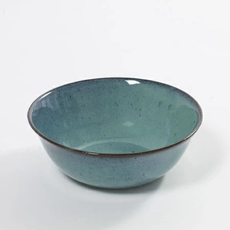 Салатник «Аква»; керамика; 800мл; D=18,H=6.5см; зелен.
