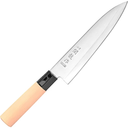Нож кухонный «Киото» двусторонняя заточка; сталь нерж.,дерево; L=30/18,B=4см