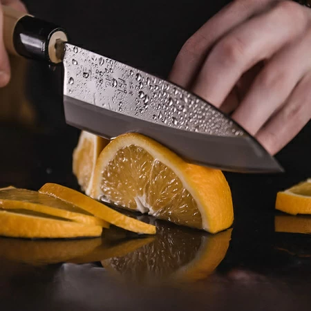 Нож кухонный «Киото» односторонняя заточк; сталь нерж.,дерево; L=21.5/10.5,B=3.7см