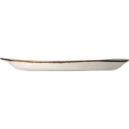 Тарелка мелкая «Крафт»; фарфор; D=25.5,H=2,L=25.5,B=20.5см; терракот