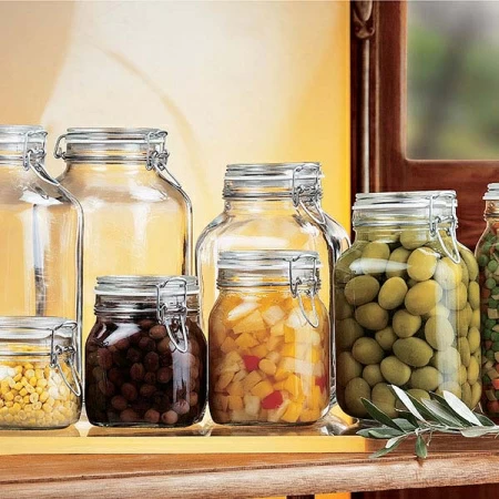 Банка для сыпуч. продук. «Фидо»; стекло; 5л; D=15,H=27.6см; прозр.