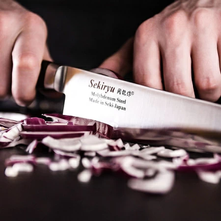 Нож кухонный «Осака» одностороняя заточка; сталь нерж.,полиоксиметилен; L=33/21см