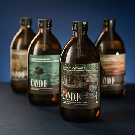 Кордиал C.O.D.E Апельсин Фукумото-Французская Ваниль-Соль 0,5л