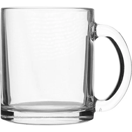 Кружка «Чайная»; стекло; 320мл; D=11.3,H=9.4см; прозр.